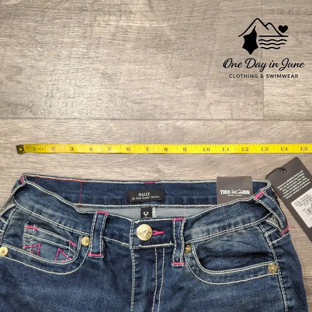 True Religion Halle Super Skinny Jeans Size 26 (2)